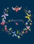Winged Heart Valentine's Day Greeting Card 