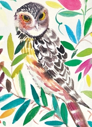 Wise Owl Blank Card 