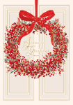 Wreath Christmas Card 
