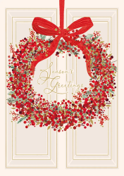 Wreath Christmas Card 
