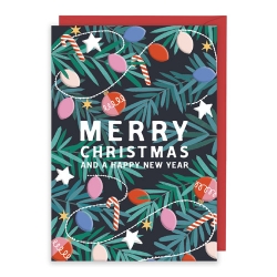 Xmas And New Year Greeting Card 