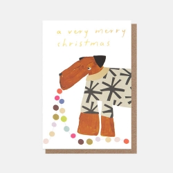 Xmas Dog Sweater Greeting Card 