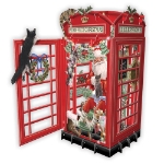 Xmas Phone Home Paper 3D Christmas Card 
