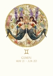 Gemini Zodiac Baby Card 