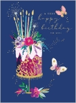 Sparkler Cake Birthday Card