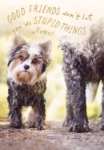 Good Friends Dog Greeting Card