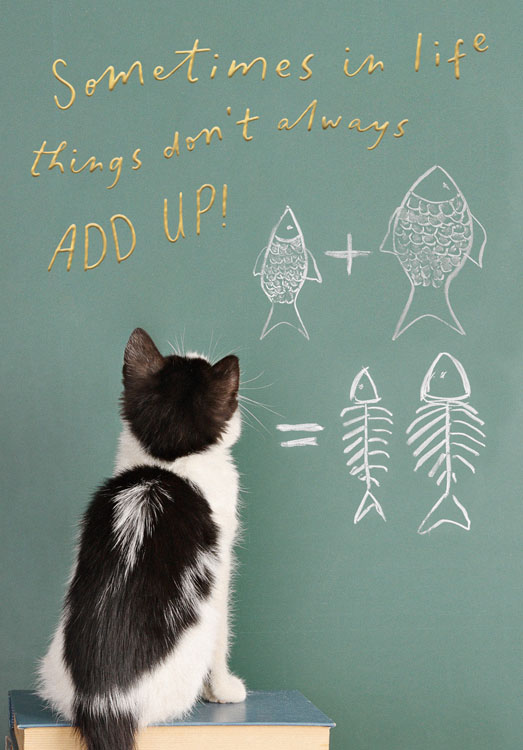 Things Don't Add Up Birthday Card