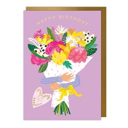 Bouquet Birthday Card 