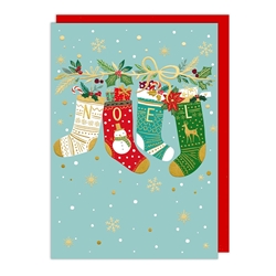 Noel Stockings Christmas Boxed Cards Christmas