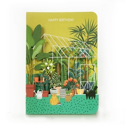 Diecut Greenhouse Birthday Card 