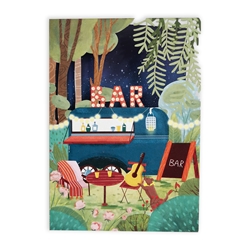 Diecut Garden Bar Blank Card 