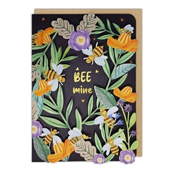 Diecut Bee Mine Love Card 