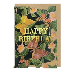 Diecut Butterfly Birthday Card 