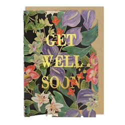 Diecut Flower Get Well Card 
