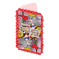 Queen of Hearts Love Card 
