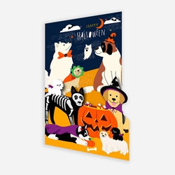 Dogs Halloween Card 