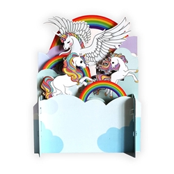 3D Unicorn Birthday Card 