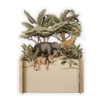 3D Safari Blank Card 