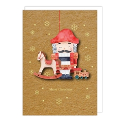 Bauble Nutcracker Christmas Card Christmas