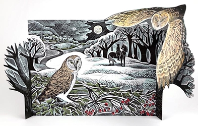 Owl in Winter - Advent Calendar Christmas