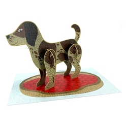 Pop-Out Pet Dog Blank Card 