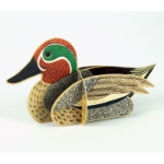 Pop-Out Bird Teal Blank Card 