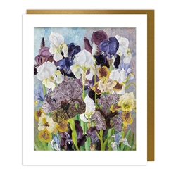 May Irises Blank Card 