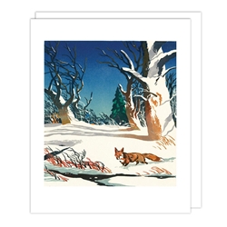 Red Fox Christmas Card Christmas