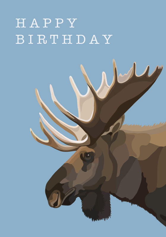 Other Vendors - Moose - Birthday Card #GCW012