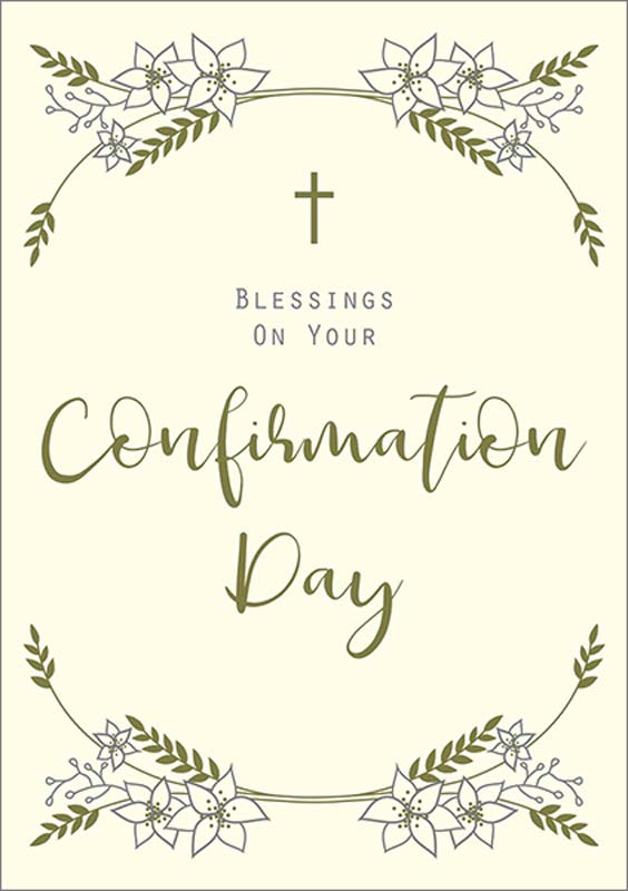 Printable Confirmation Cards Free