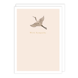 Crane Sympathy Card 
