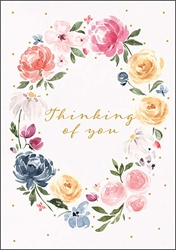 Wreath Thinking of You Friendship Card 