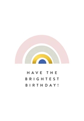 Rainbow Birthday Card 