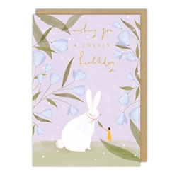 Loved Bunny Birthday Card 