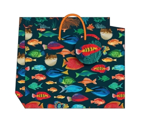 Colorful Fish Landscape Medium Bag