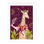Giraffe Lady Blank Card 