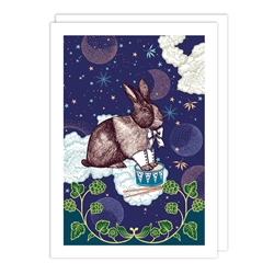 Bunny Stars Blank Card 