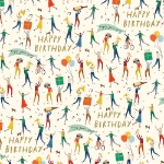 Music Birthday Sheet Gift Wrap 