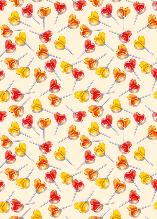 Heart Lollipop Sheet Wrap