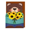 Sunflower Bear Blank Card 