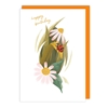 Ladybug Flower Birthday Card 