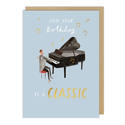Classic Piano Birthday Card 