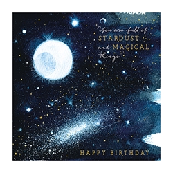 Stardust Birthday Card 