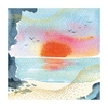 Beach Sunset Blank Card 
