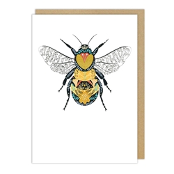 Embossed Bee Blank Card 