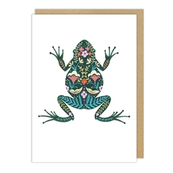 Embossed Frog Blank Card 