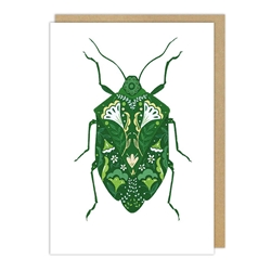 Embossed Bug Blank Card 