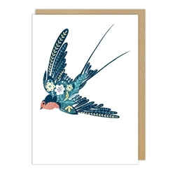 Embossed Bird Blank Card 