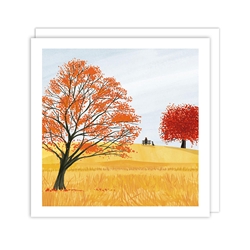 Orange Tree Blank Card 