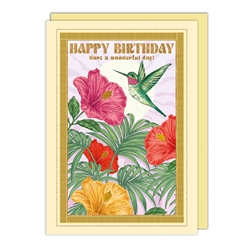 Hummingbird Birthday Card 